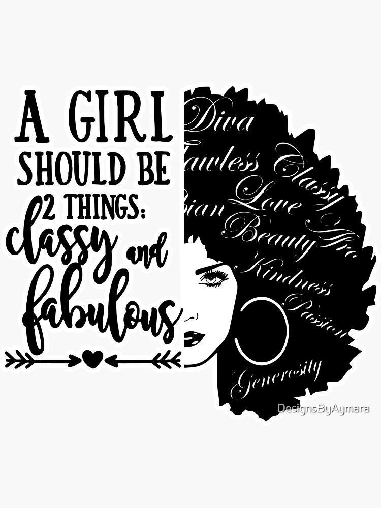 Woman Life Quotes Diva Queen Classy lady Make Up Glamour Unique Sticker  for Sale by DesignsByAymara