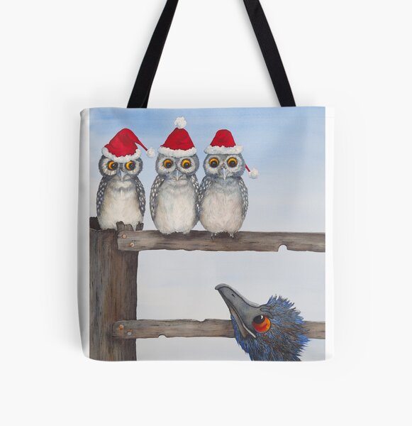 Hoo! Hoo! Hoo! Merry Xmas! All Over Print Tote Bag