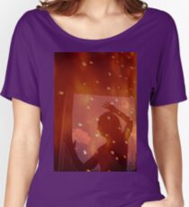 Tänzer Nacht Sterne Fantasy Analog Film Doppelbelichtung Loose Fit T-Shirt