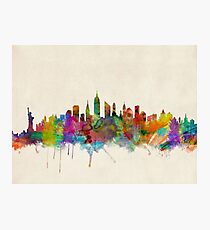 Lámina fotográfica Skyline de la ciudad de Nueva York
