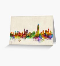 Hong Kong Skyline Greeting Card