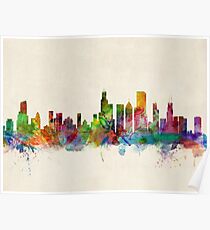 Chicago City Skyline Poster