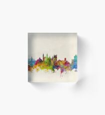 Cambridge England Skyline Cityscape Acrylic Block