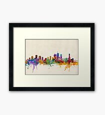 Brisbane Australia Skyline Cityscape Framed Print