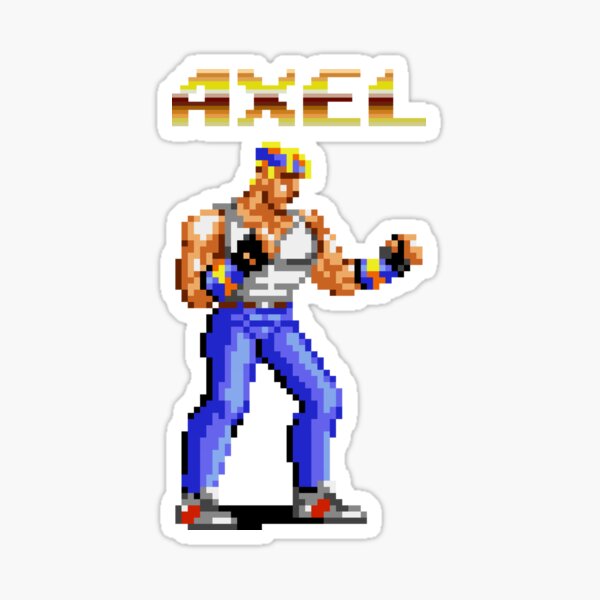 Vista previa del artículo con la obra «Axel Stone de Streets of Rage», diseñado y vendido por felixthekarl.