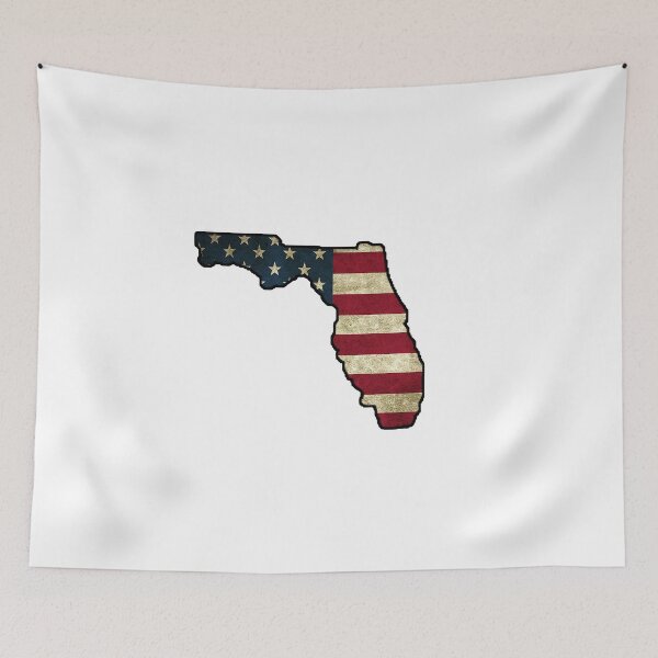 Item preview, Florida map with USA Flag designed and sold by Nathan26.