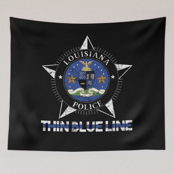 Artikelvorschau, Louisiana Police Shirt Dünne blaue Linie Flag Shirt entworfen und verkauft von shoppzee.