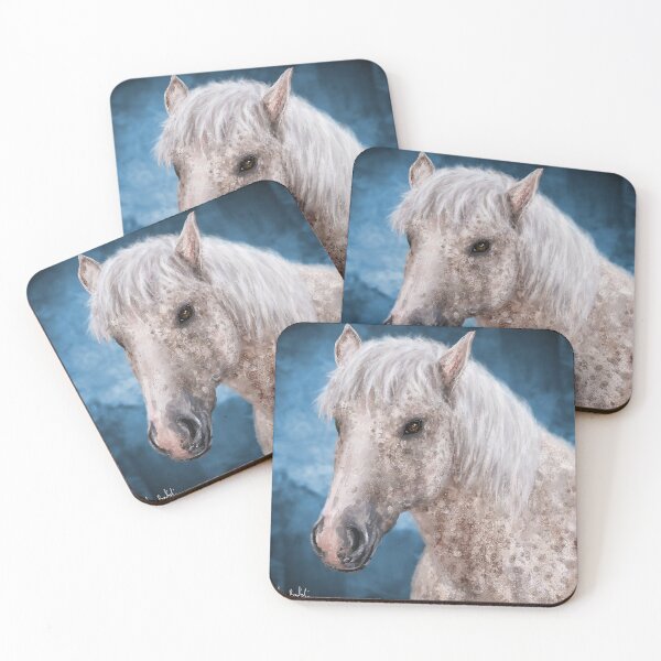 Item preview, Painting of a Brindle Horse with White Coat designed and sold by ibadishi.