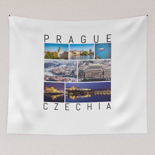 Item preview, Prague Czechia T-Shirt famous sights gallery Souvenir designed and sold by peter2art.