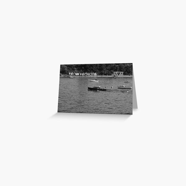 Sorrento Bathing Boxes Greeting Card