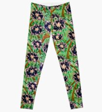 Purple floral Leggings