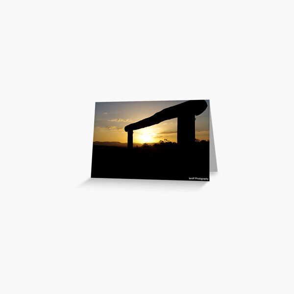 Rural Sunset Greeting Card