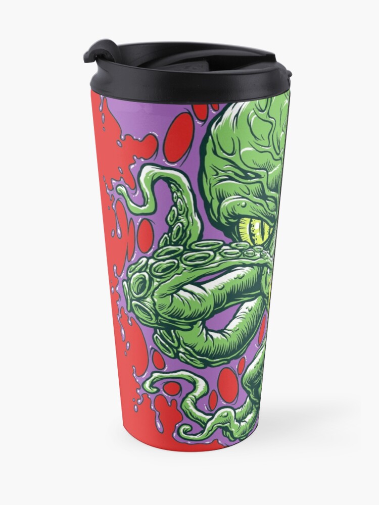 Alternate view of OCTAMAN! Travel Coffee Mug