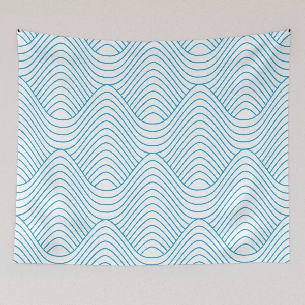 Item preview, Modern Blue Line Art designed and sold by stylebytara.