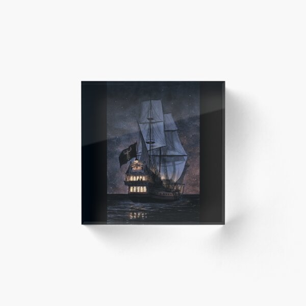 The Walrus at Night Acrylic Block