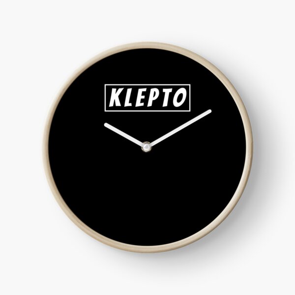 Funny Klepto Kleptomaniac Thief Theft Jokes Joke Lover Shirt Clock