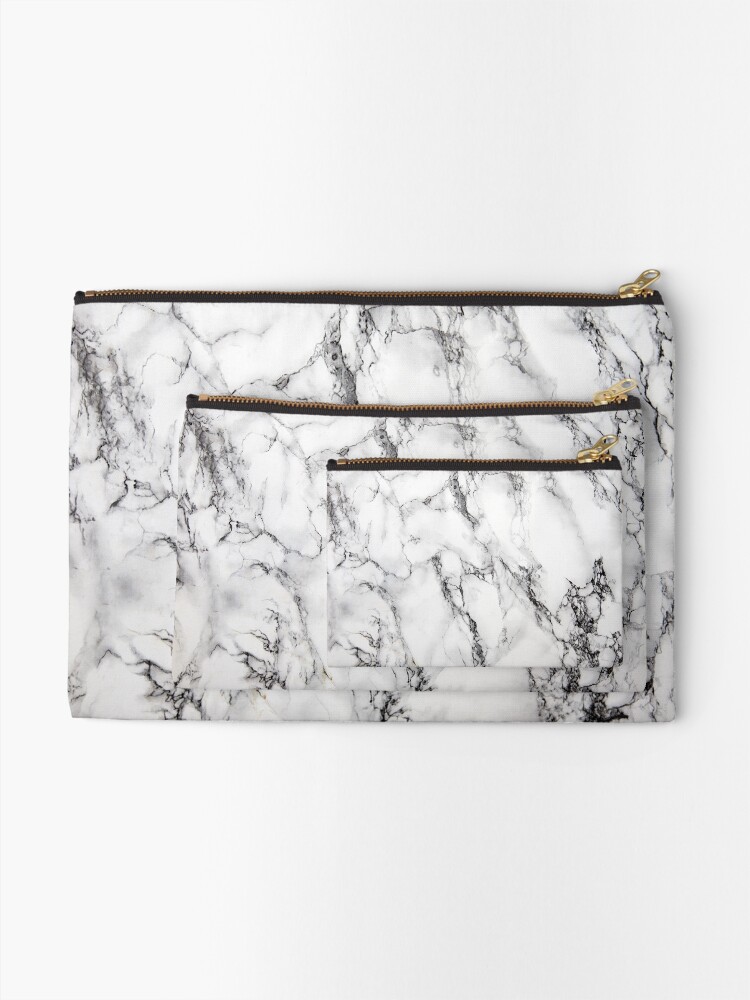 Alternate view of Marble Zipper Pouch