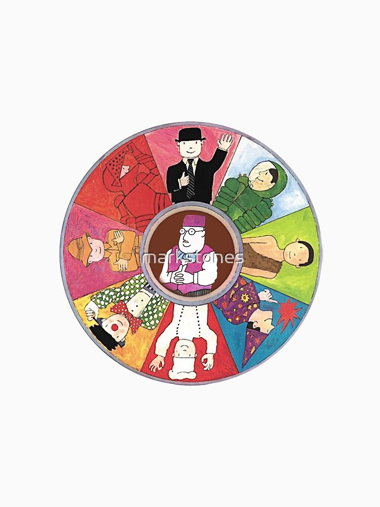 Mr Benn colourful circle deign with The Shopkeeper in the middle by markstones