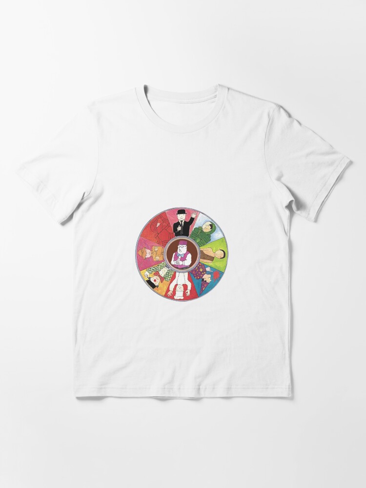 Alternate view of Mr Benn colourful circle deign with The Shopkeeper in the middle Essential T-Shirt