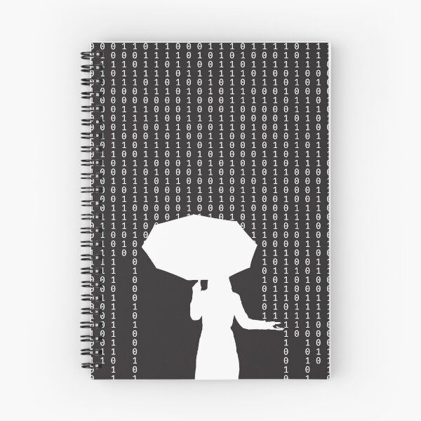 Item preview, A Coding Downpour - Terminal Black designed and sold by Mitchell Smith.