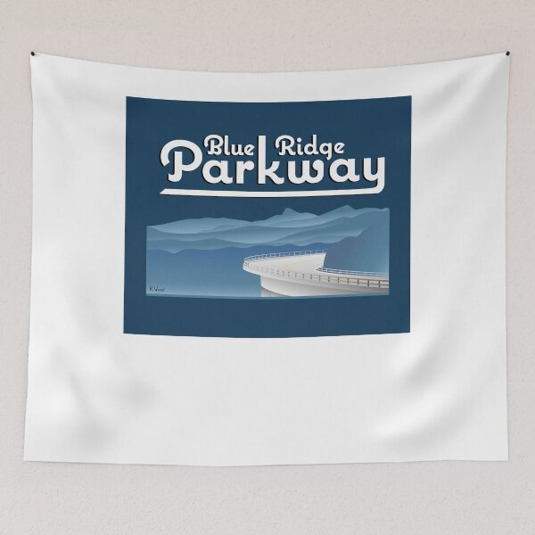 Item preview, Blue Ridge Parkway through the Appalachian Mountains Stickers designed and sold by ryewilcox.