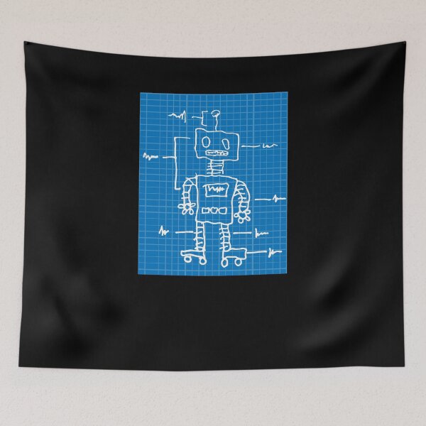 Item preview, Cool Kid Blueprint Robot Robotics Robotics Engineer T-Shirt designed and sold by LookTwice.