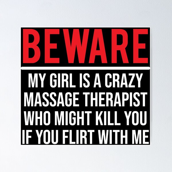 Item preview, Beware My Girl Massage Therapist Boyfriend T-shirt designed and sold by zcecmza.