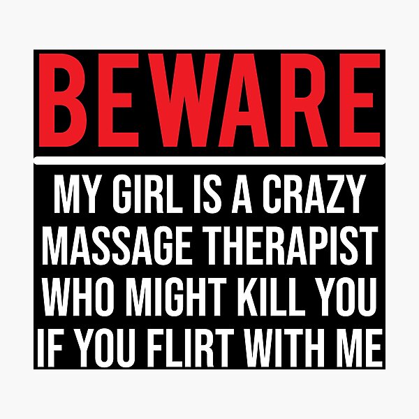 Item preview, Beware My Girl Massage Therapist Boyfriend T-shirt designed and sold by zcecmza.