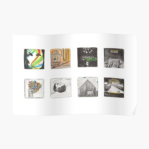 The National - Watercolour Discography Poster