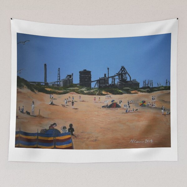 Item preview, Redcar Beach and Steelworks designed and sold by CrossanArt.