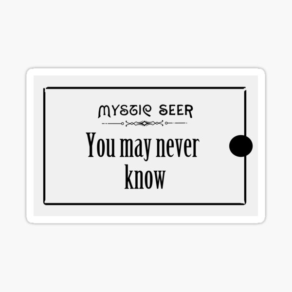 Mystic Seer Fortune 7 Sticker