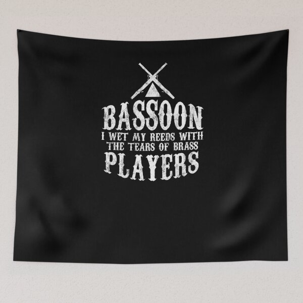 Item preview, Funny Bassoon Players Wet Reeds Tears Anti Brass Band Shirt designed and sold by LookTwice.