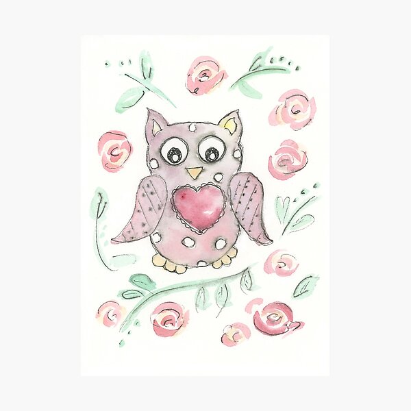 Item preview, Olivia Owl designed and sold by PuddlePaints.