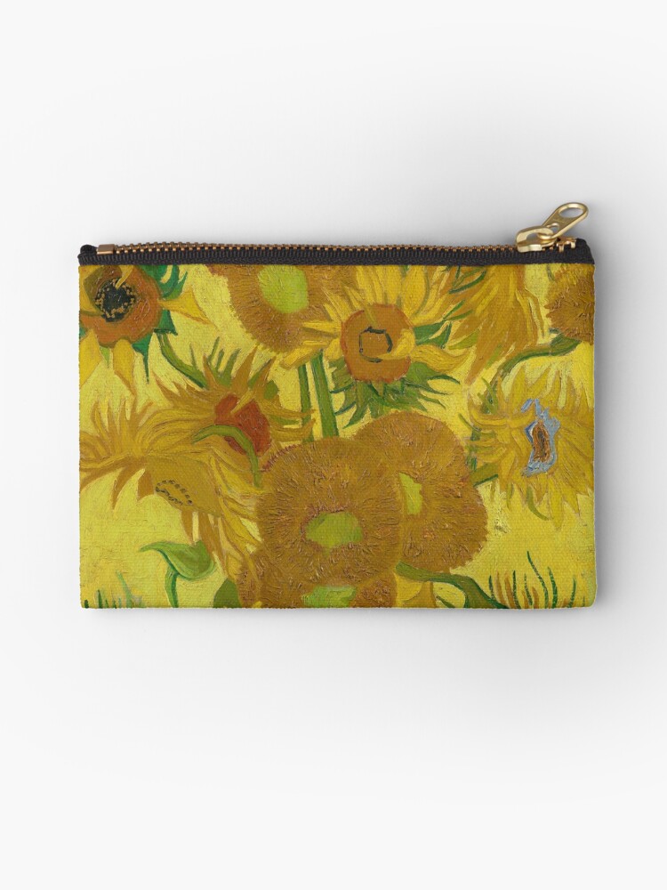 Thumbnail 1 of 4, Zipper Pouch, Vincent Van Gogh Sunflowers designed and sold by Jacquelyn Stewart.