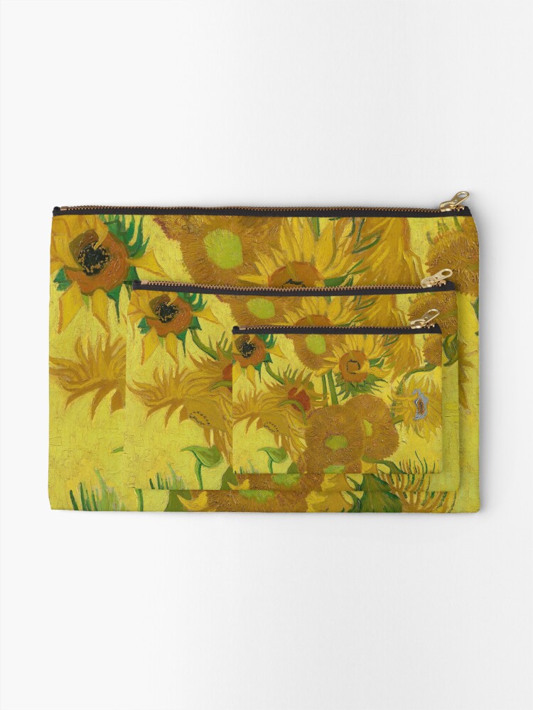 Thumbnail 2 of 4, Zipper Pouch, Vincent Van Gogh Sunflowers designed and sold by Jacquelyn Stewart.