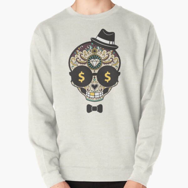 Fedora Candy Skull Funny Novelty Sweatshirt Jumper Top