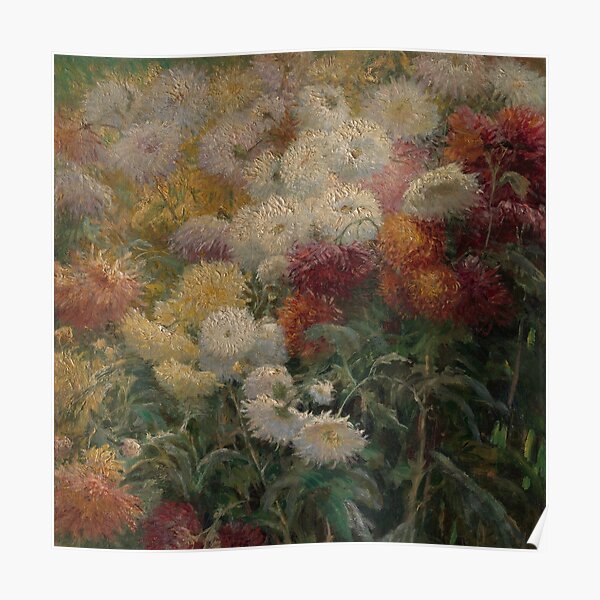 "Chrysanthemums in the Garden at PetitGennevilliers Claude