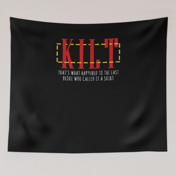 Artikelvorschau, Scottish Kilt Der letzte Bloke Rock Kilts Scotsman T-Shirt entworfen und verkauft von LookTwice.