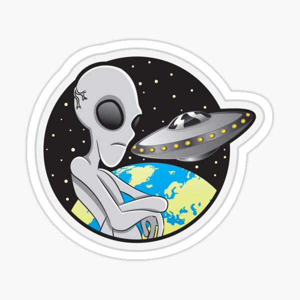 Indie Ufo Stickers Redbubble - ufo fixed roblox