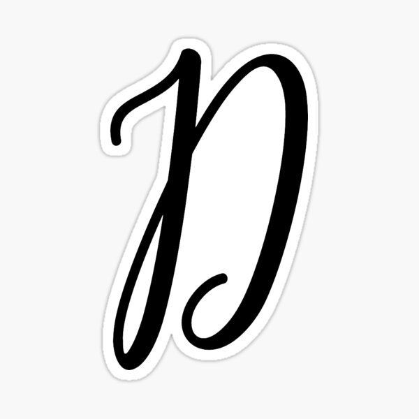 Fancy Letter D Stickers Redbubble