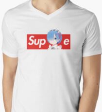 Camiseta para hombre de cuello en v Rem x camiseta estilo suprema