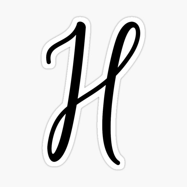 Letter h Stickers - Free education Stickers