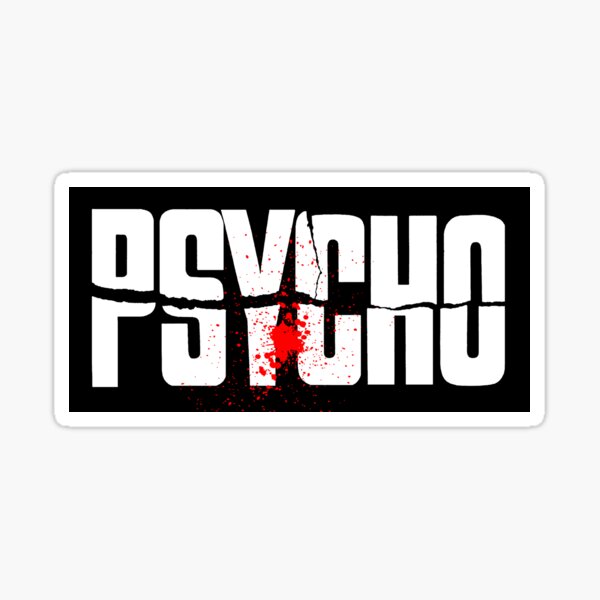 Psycho-Movie-Blood-Horror- Master of Suspense Sticker