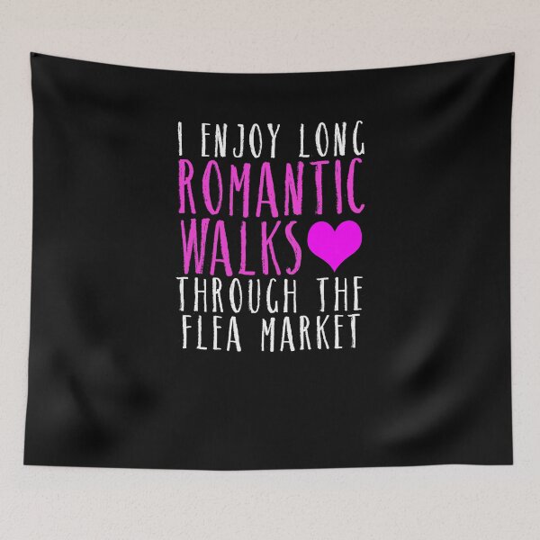 Item preview, Funny Long Romantic Walks Flea Market Sayings Idioms T-Shirt designed and sold by LookTwice.
