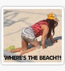 snooki where's the beach sticker Sticker