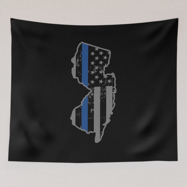 Item preview, New Jersey Police & Law Enforcement Thin Blue Line designed and sold by shoppzee.