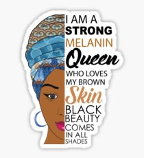 Strong Black Melanin Queen Sticker