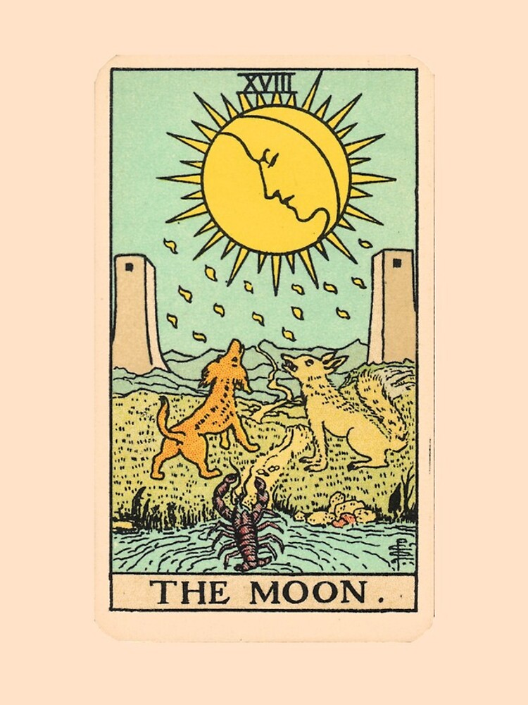 Tarot Card - The Moon by ineedmorem0ney