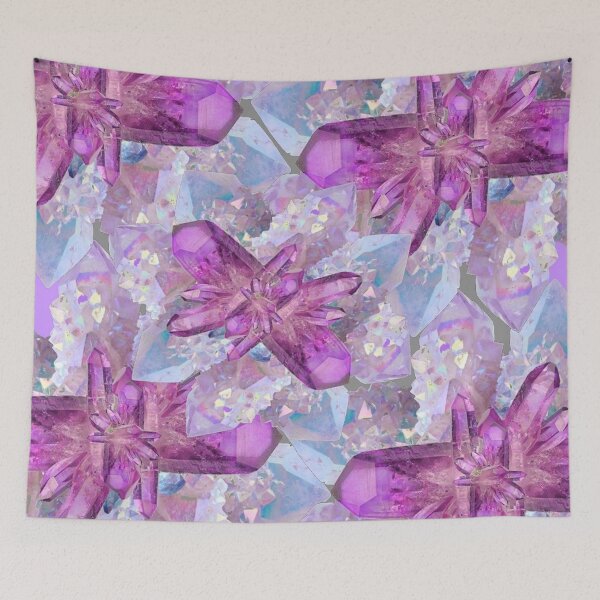 Item preview, PURPLE AMETHYST & QUARTZ CRYSTALS designed and sold by sharlesart.
