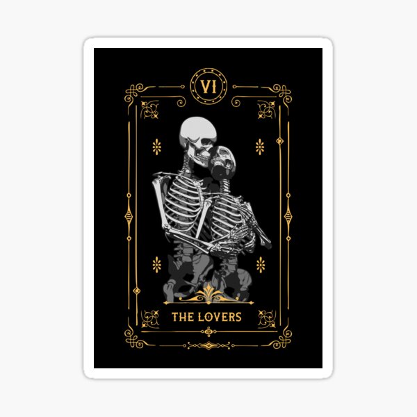 The Lovers VI Tarot Card Sticker